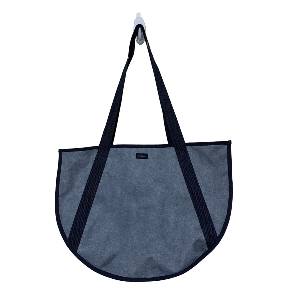 Thirty-One Round Utility Tote Denim Travel Bag